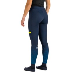 Warme Damenstrumpfhose Sportful Squadra W Galaxie Blau